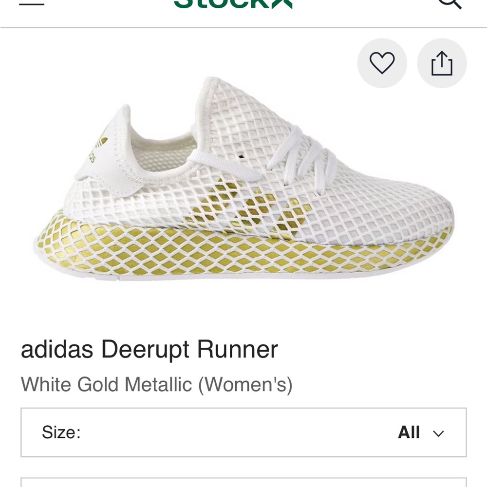 Wmns Deerupt Runner White Gold Metallic-CG6087